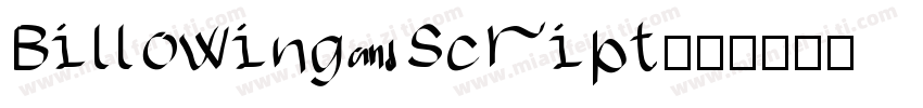 Billowing Script字体转换